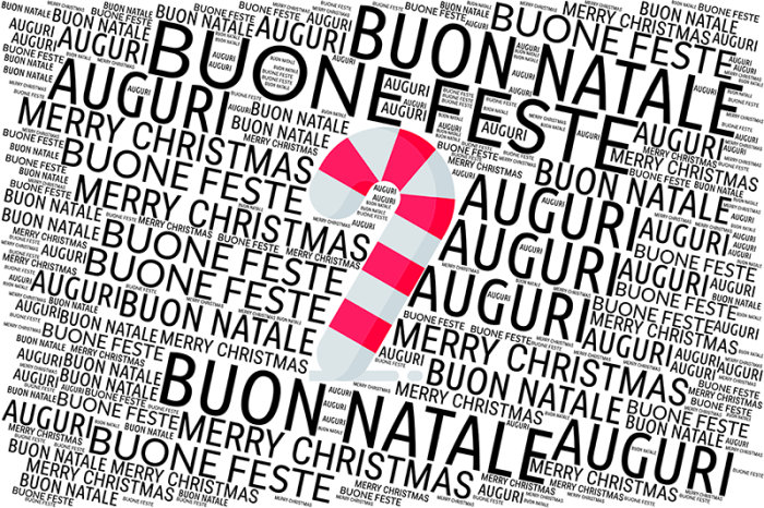 Biglietto auguri buon Natale caramella - immagine 1