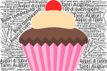 Biglietto auguri compleanno cupcake