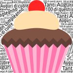 Biglietto auguri compleanno cupcake
