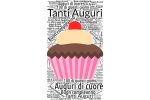 Biglietto auguri compleanno cupcake - immagine 2