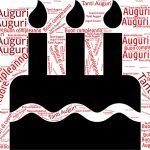 Birthday card birthday cake candles