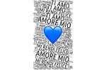 Biglietto auguri ti amo cuore blu - immagine 2