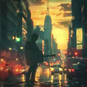 bruce-springsteen New York City serenade - AI generated image