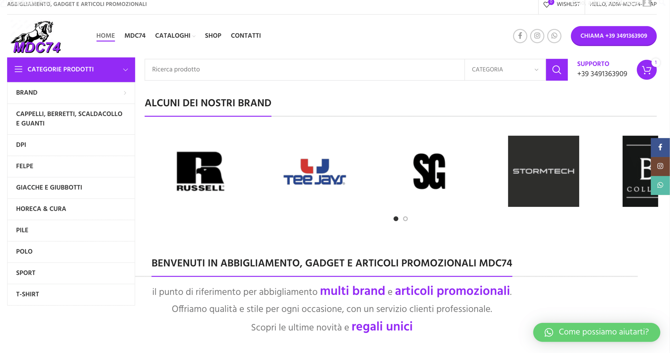 Gestione di un negozio Woocommerce